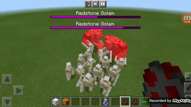 Iron Golem Vs Redstone Golem And Redstone Monstrosity - Minecraft Addons