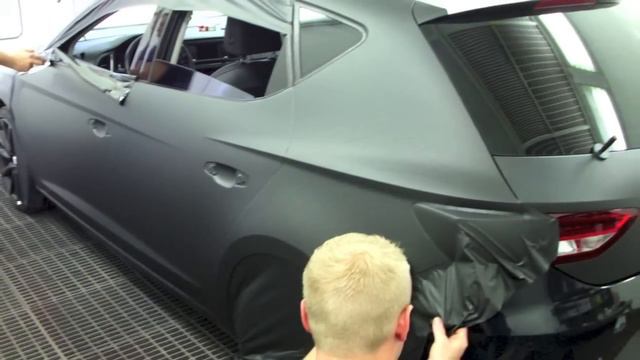 Seat Leon 5F 3M Folierung Matt Schwarz смотреть онлайн