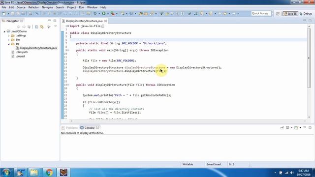 How to traverse a directory structure in Java? | Java File | Java IO | Java Tutorial смотреть онлайн