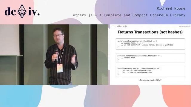 ethers.js - A Complete and Compact Ethereum Library by Richard Moore (Devcon4) смотреть онлайн