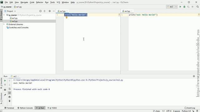 Python 3 #29: установка и порядок работы в PyCharm смотреть онлайн