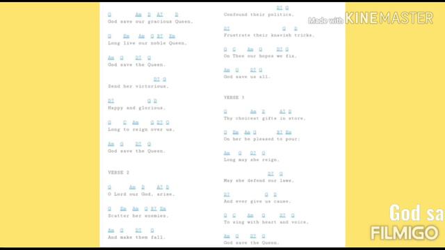 God save a queen chords and lyric смотреть онлайн