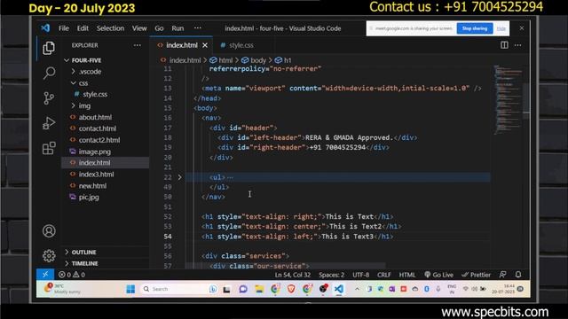 CSS Style | How to apply css style in HTML | CSS card design | Overview of ChatGPT |Online Class смотреть онлайн