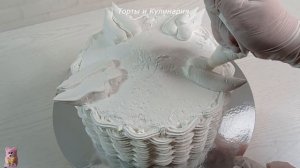 Украшение торта КОРЗИНА с ЦВЕТАМИ за 30 минут!!!! Насадка тюльпан! Украшение белково-заварным кремо