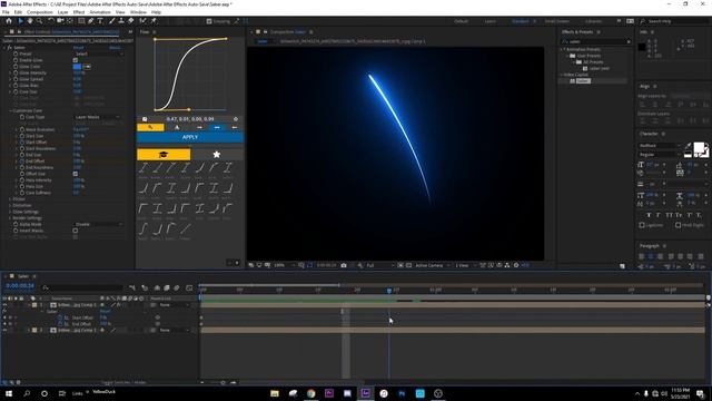 After Effects Saber Tutorial EASY смотреть онлайн