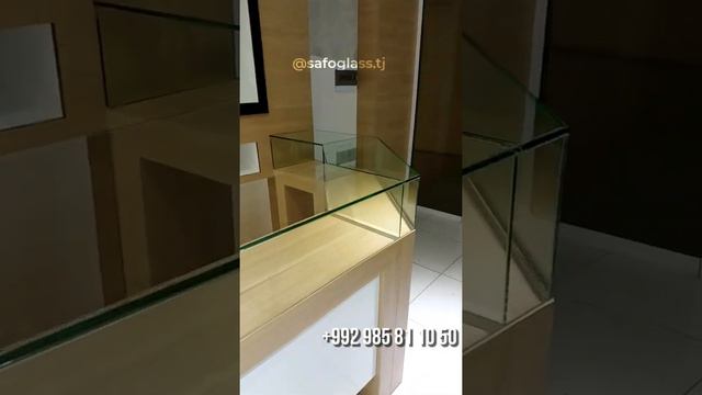 Витрина для ювелирной, работа успешно выполнена. Витрины из стекла для бизнеса на заказ в Душанбе. смотреть онлайн