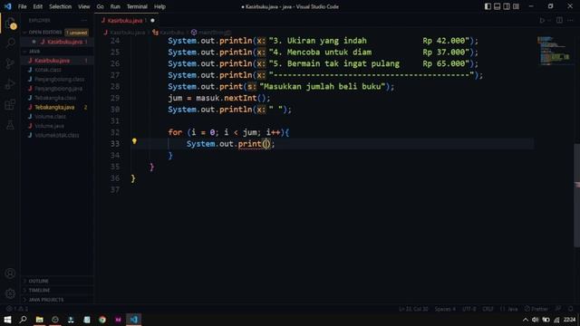 membuat kasir buku menggunakan program bahasa java смотреть онлайн