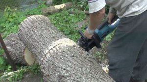 Электропила Makita UC 4030 A. Работа электропилы