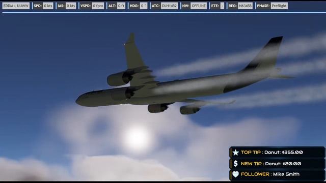 XP11| Vatsim | (EDDM) Munich to Moscow (UUDD) Toliss A340-600!!! Lufthansa смотреть онлайн