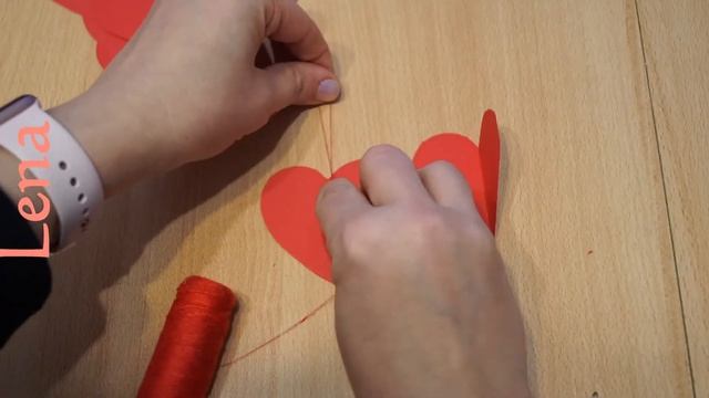 Hänge Herz Girlande Basteln  ❤️ Paper Heart Hanging ❤️ Как сделать ГИРЛЯНДУ из сердец