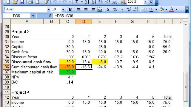 Financial Analysis Using Excel, Part 3 (Benefit Cost Ratio and Payback) смотреть онлайн
