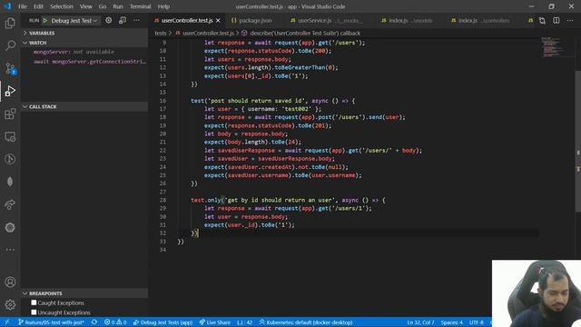 (Bangla) Advanced Node.js with Express 043 : Test with Jest 15 - User controller get by id test смотреть онлайн