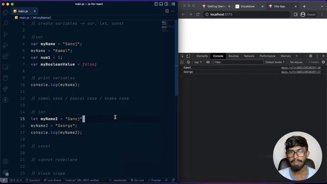 Javascript For React JS | Sinhala - #2 Variables (var, let, const) смотреть онлайн