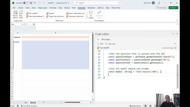 ChatGPT in Excel Using Office Scripts смотреть онлайн