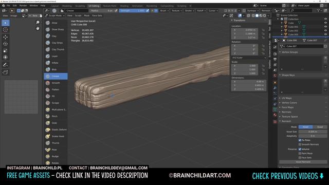 Sculpting Process of Gold Mine in BLENDER (3d Modeling) 3d Game Design | Stylised 3d Rocks (Part 3) смотреть онлайн