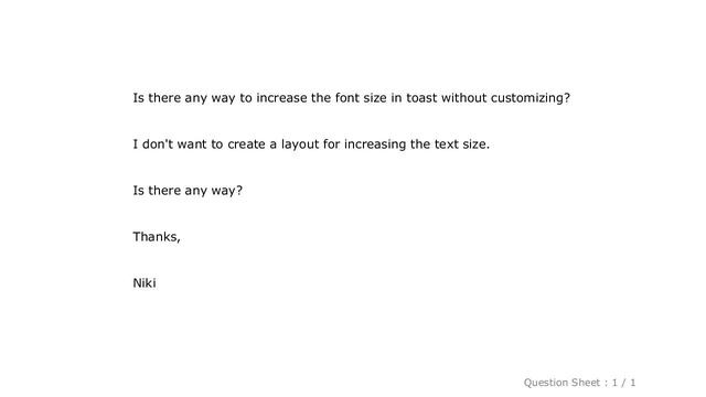 Android : How can we increase the font size in toast? смотреть онлайн