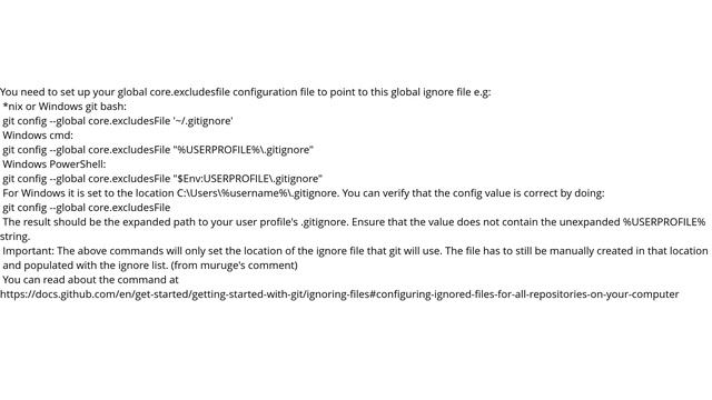 Global Git ignore смотреть онлайн