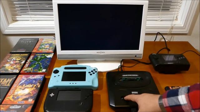 Sega Genesis / Sega Mega Drive прикольный игровой картридж 4 игры в 1 (прототип) Что это такое? смотреть онлайн