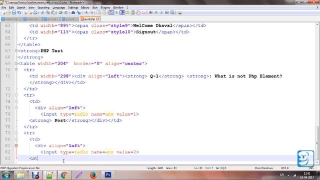 Online exam system using php & Mysql tutorial смотреть онлайн