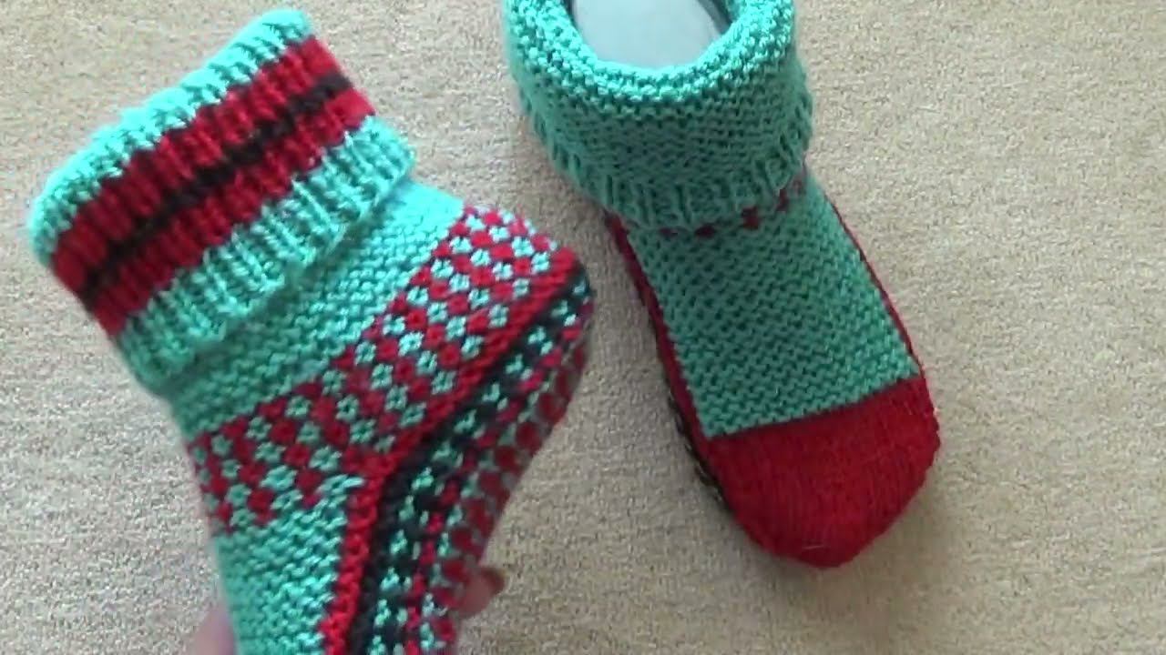 Тапочки - носочки высокие с отворотом смотреть онлайн