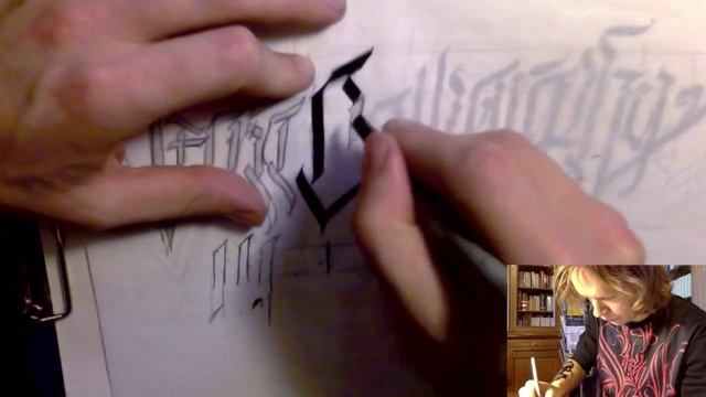 Как сделать красивую Готическую Надпись? (часть 2) смотреть онлайн