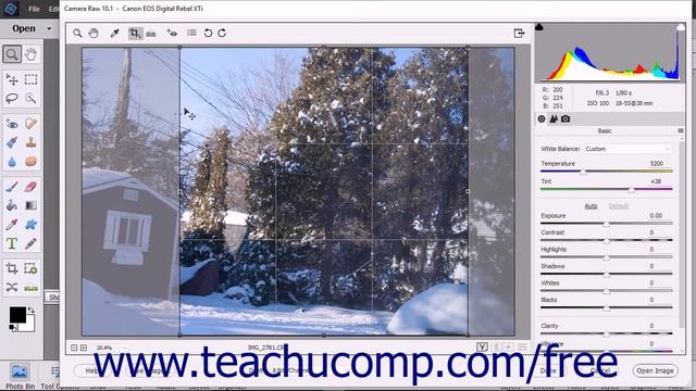 Photoshop Elements 2018 Tutorial Camera Raw Tools Adobe Training смотреть онлайн