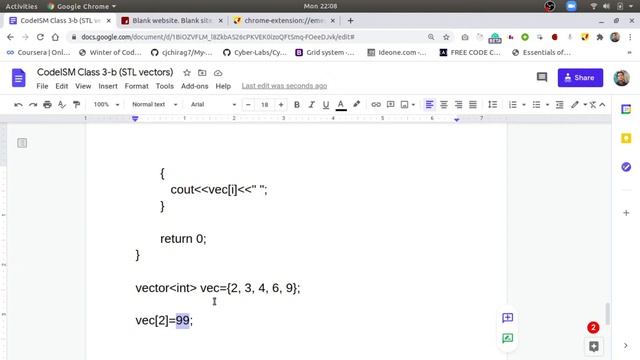 STL vectors in C++ [CodeISM 2024 (Class 3-b)] смотреть онлайн