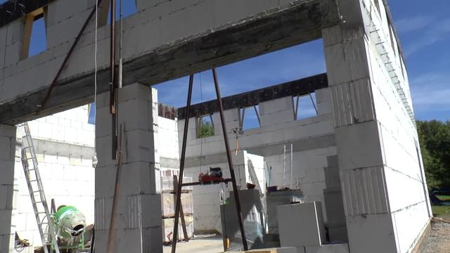 Готовность пояса второго этажа