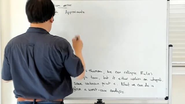 Truncation error for Taylor series смотреть онлайн