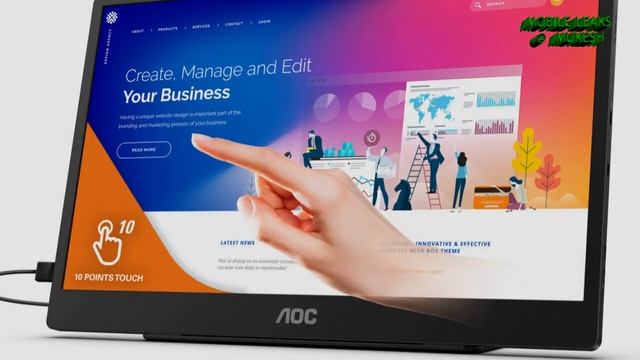 AOC 16T2 Portable USB-C Touchscreen Monitor Launched With 15.6″ Screen Size | All Spec & Features смотреть онлайн