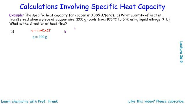 General Chemistry Mini Lecture Series - Lecture 26: Temperature, Heat, and Heat Capacity смотреть онлайн