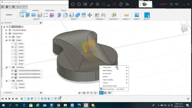 팔콘 키타 모델링 Modeling white Falcon guitar with Fusion 360 for 3D 프린팅 (Part1) смотреть онлайн