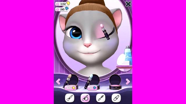 #iphonegames ГОВОРЯЩАЯ АНЖЕЛА #26 Двухцветные тени Мультик про котиков ИГРА #ЛенаPlay мультфильм