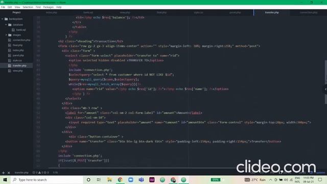 Basic Banking System using PHP. смотреть онлайн