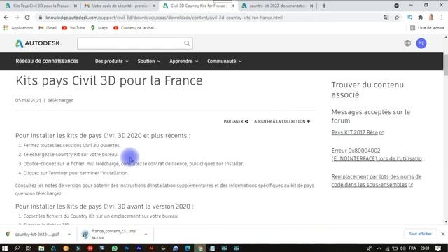 TUTO Comment télécharger le country kit France civil 3d (autocad civil 3d) #countrykitcivil3d смотреть онлайн