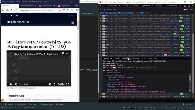 [Laravel 5.7 deutsch] 31-YouTube Iframe-API - speichern von Timecode/Status смотреть онлайн