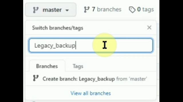 How to create a new git branch in a repository using github website смотреть онлайн