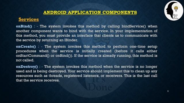 EC312-OBJECT ORIENTED PROGRAMMING: Android Application Components (Module V : Part 2 [2 of 2]) смотреть онлайн