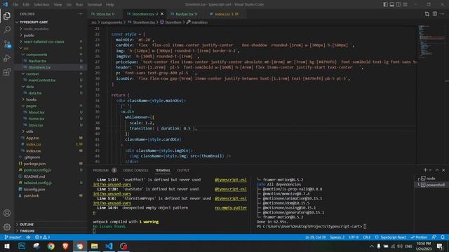 learning typescript/react by making a mini cart app смотреть онлайн