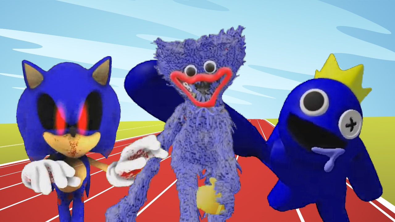 Соник против Хаги Ваги против Радужных Друзей / Sonic vs Huggy Wuggy vs Rainbow Friends Blue ? смотреть онлайн