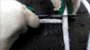 Замена уплотнительного шнура в дверце твердотопливного котла Космос КМВ.mp4