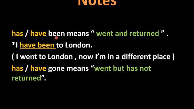 Tenses ( Part 7 ) - Present Perfect - have gone & have been смотреть онлайн