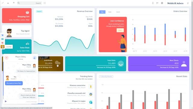 RTL Full Width Responsive Web Application Kit WebkitX смотреть онлайн