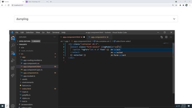 Angular - How to use Basic ComboBox (Select Option) using NgModel смотреть онлайн