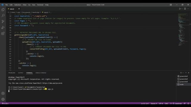 How to Convert PDF to PNG using PDFco Web API in Node js смотреть онлайн