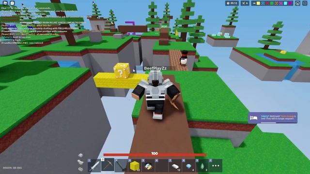 I Used a PORTAL GUN! in Roblox Bedwars… смотреть онлайн
