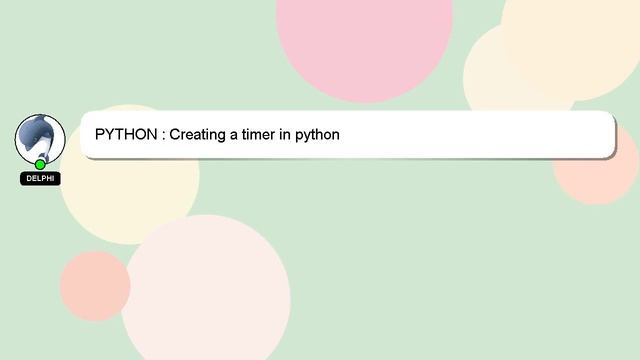 PYTHON : Creating a timer in python смотреть онлайн