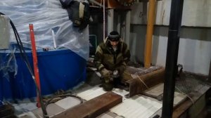 Монтажник при работе