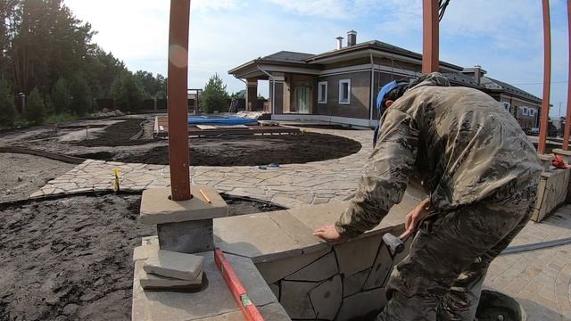 Облицовка природным камнем. смотреть онлайн