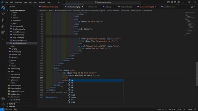 Laravel 10 E-Commerce Project - Show All Wishlisted Products смотреть онлайн